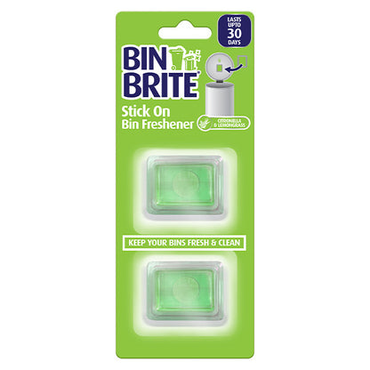 Bin Brite Stick-on Bin Refreshener – Zelfklevende Geurverfrisser voor Vuilnisbakken, Langdurige Frisheid tot 30 Dagen