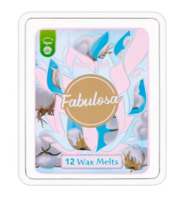 Fabulosa Wax Melt Cotton Fresh - 12 cires fondues - Édition limitée 