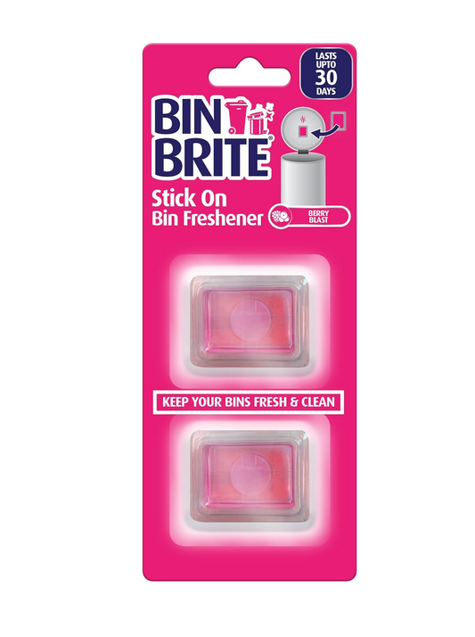 Bin Brite Stick-on Bin Refreshener – Désodorisant autocollant pour poubelles, fraîcheur durable jusqu'à 30 jours